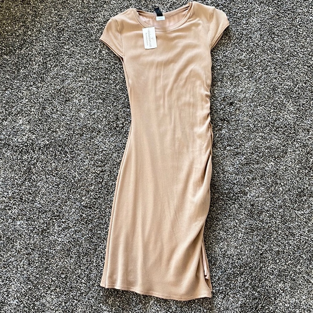 New Windsor stretchy nude color mini